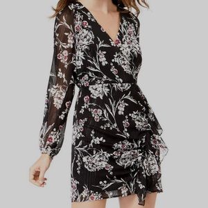 NWT Guess Rhodes Magnolia Night Print Dress XS